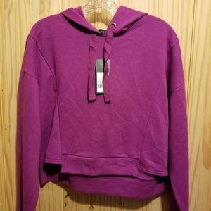 Wild Fable Crop Hoodie. Sz L. Purple.